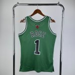 NBA 1 Rose Bulls 2008-09 Hardwood Classics Swingman Maillot green imprimé